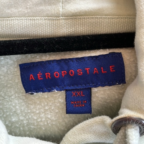 Aeropostale Light Green Y2K Aero Pullover Cropped Boxy Hoodie XXL - Picture 12 of 13